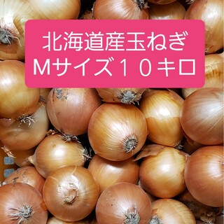 北海道産　玉ねぎ　Ｍサイズ　約１０キロ(野菜)
