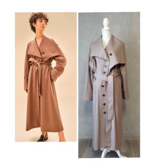 アキラナカ AKIRANAKA REEVE SIDE RIBBON COAT