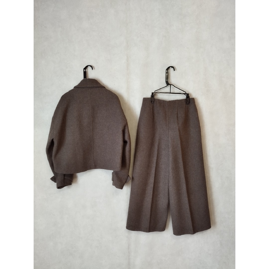 ENFOLD - 新品 ENFOLD ウールショートコート+ワイドパンツ