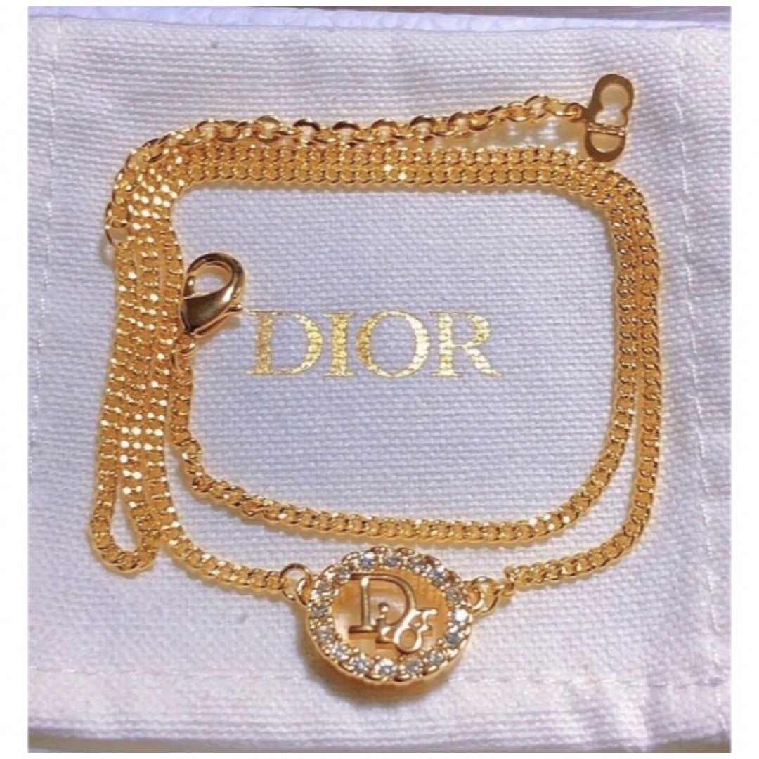 Dior gold ネックレス ロゴゴールド 楕円 ディオール Dior