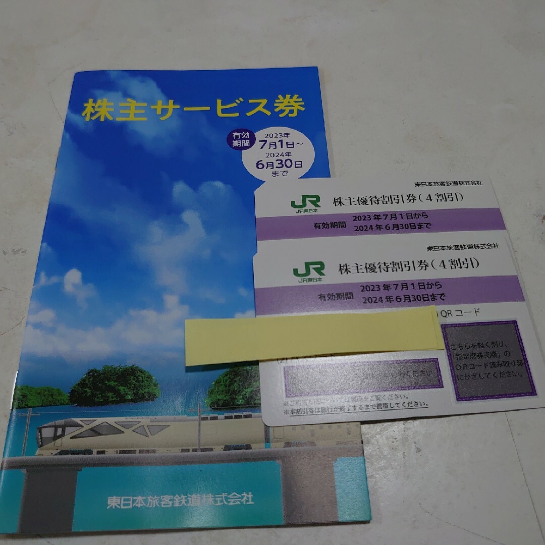 9 JR東日本 株主優待割引券 2枚セット 2024年6月30日まで 東