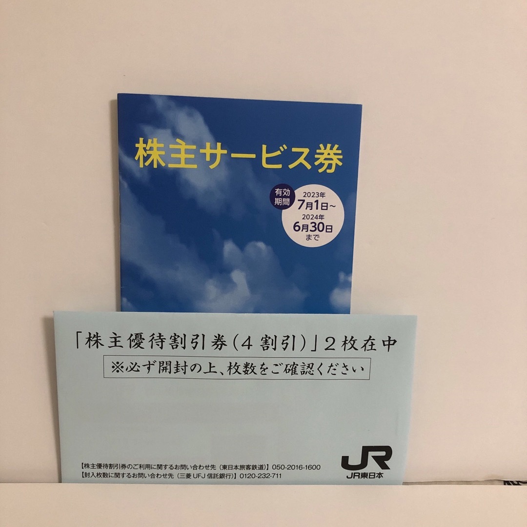 JR東日本株主優待2枚と株主サービス券優待券/割引券