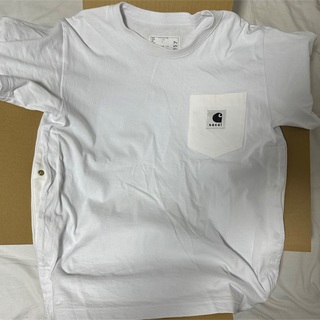 サカイ(sacai)のsacai×carhartt tシャツ ホワイト size 2(Tシャツ/カットソー(半袖/袖なし))