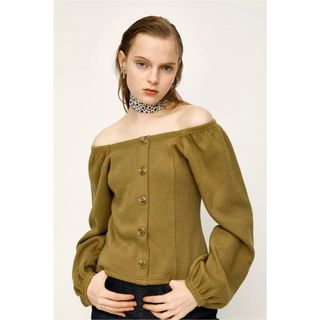 スライ(SLY)の《SLY》FRONT BUTTON PUFF SLEEVE トップス(シャツ/ブラウス(長袖/七分))