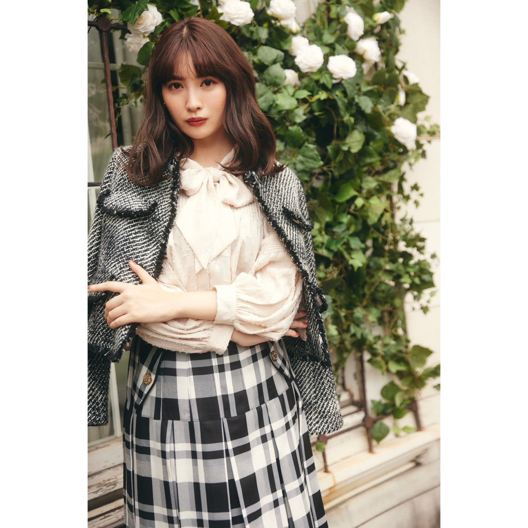 Herlipto Frayed Tweed Jacket \u0026 Skirt