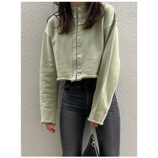 マウジー(moussy)の《moussy》BUTTON UP CROPPED カーディガン(カーディガン)