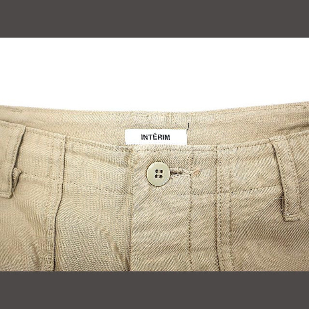 other - INTERIM インテリム ギザバックサテン ベイカーパンツ 4 BEIGE