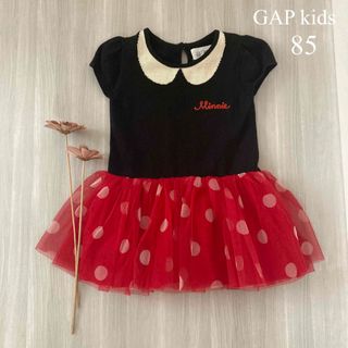 ギャップキッズ(GAP Kids)の【極美品】ギャップキッズ　ミニーマウスチュールワンピース　ハロウィン　仮装　(ワンピース)