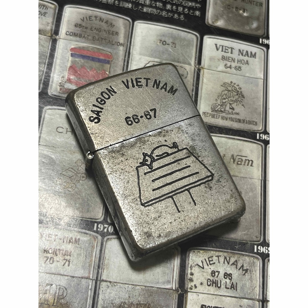 【ベトナムZIPPO】本物 1968年製ベトナムジッポー「空挺徽章」DA NAN