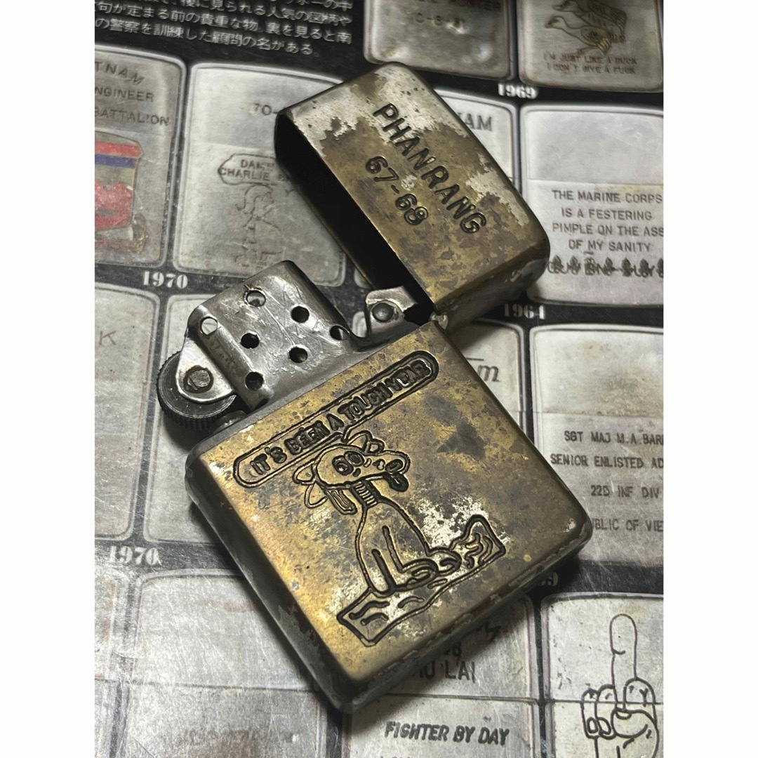 【ベトナムZIPPO】本物 1967年製ベトナムジッポー「ドッグ」PHAN