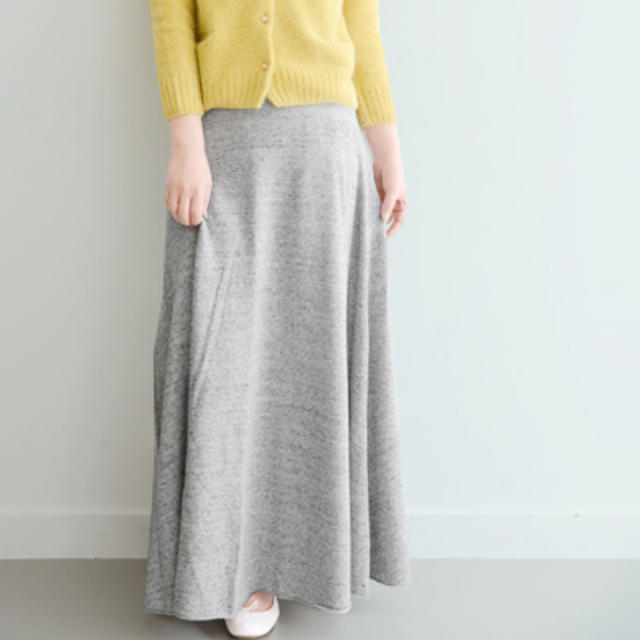 裾ややフレア スウェット ロンスカ レディースのスカート(ロングスカート)の商品写真