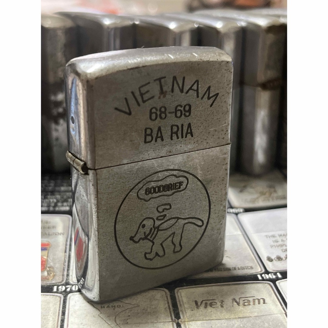 【ベトナムZIPPO】本物 1968年製ベトナムジッポー「ドッグ」BA RIA