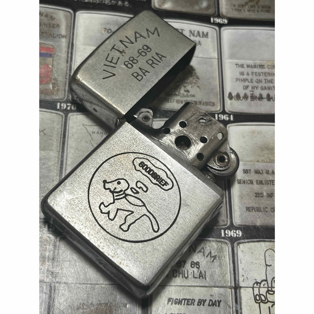 【ベトナムZIPPO】本物 1968年製ベトナムジッポー「ドッグ」BA RIA