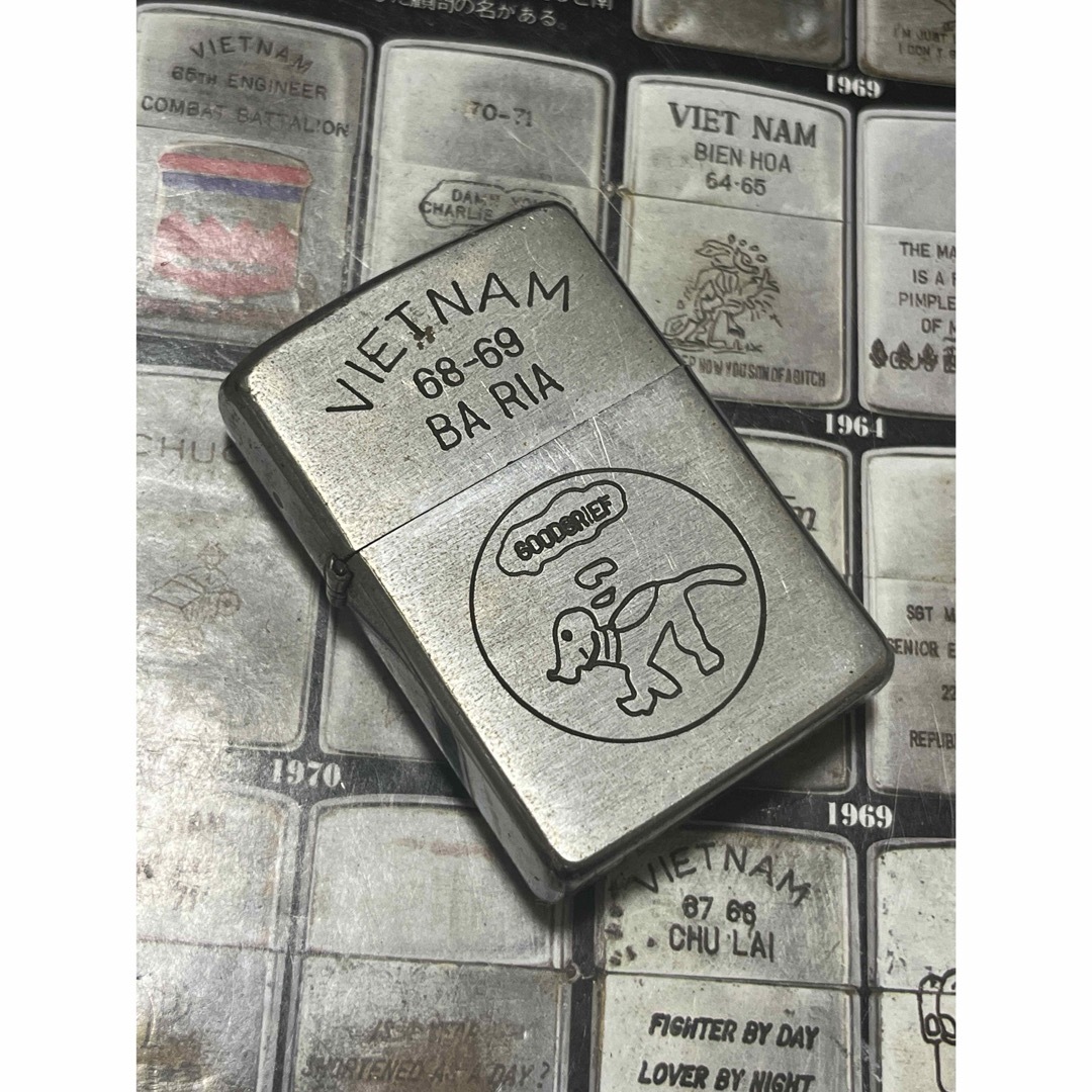 【ベトナムZIPPO】本物 1968年製ベトナムジッポー「ドッグ」BA RIA