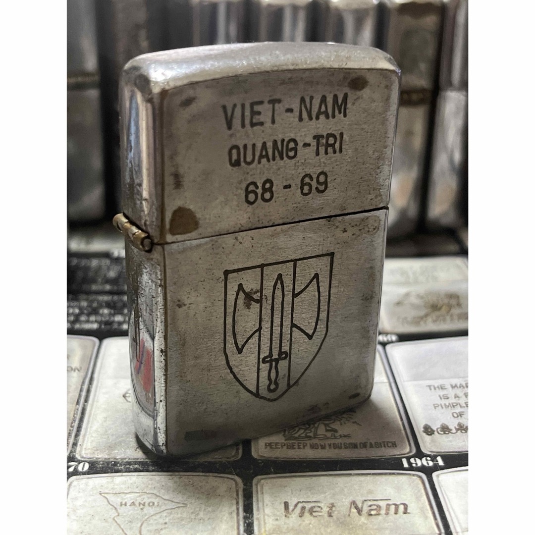 【ベトナムZIPPO】本物 1968年製ベトナムジッポー「韓国海軍特殊戦旅団」