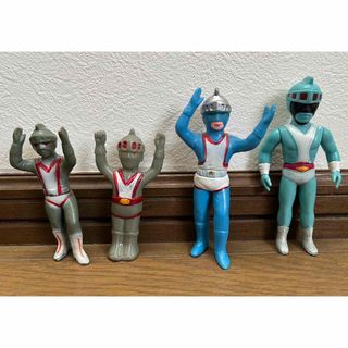 最終値下げ！【当時物】シルバー仮面4体セット　ソフビ　sofuvi sofubi(特撮)