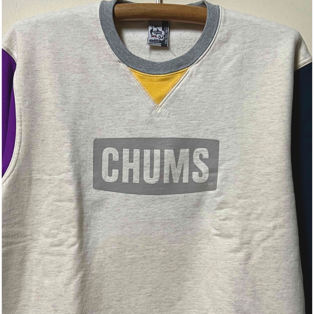 CHUMS(チャムス)の新品　CHUMS クルートップ　スウェット　メンズ　crm メンズのトップス(スウェット)の商品写真