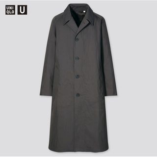 UNIQLO - UNIQLO U ステンカラーコート フード取り外し可 ブラック Ｌ ...