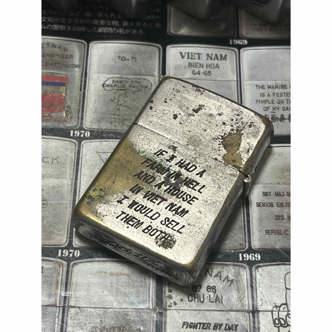 【ベトナムZIPPO】本物 1967年製ベトナムジッポー「髑髏」BIEN