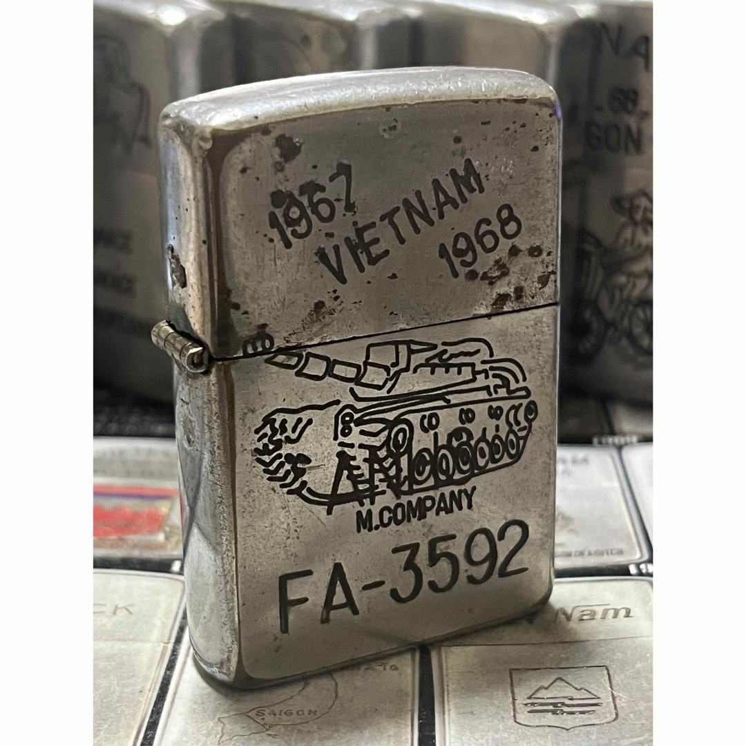 【ベトナムZIPPO】本物 1967年製ベトナムジッポー「ベトナム地図」1st