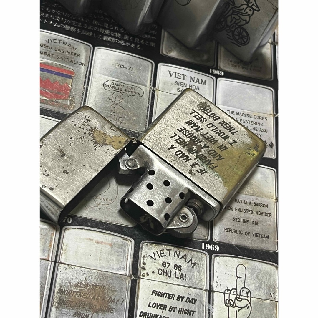 【ベトナムZIPPO】本物 1967年製ベトナムジッポー「戦車」ヴィンテージ