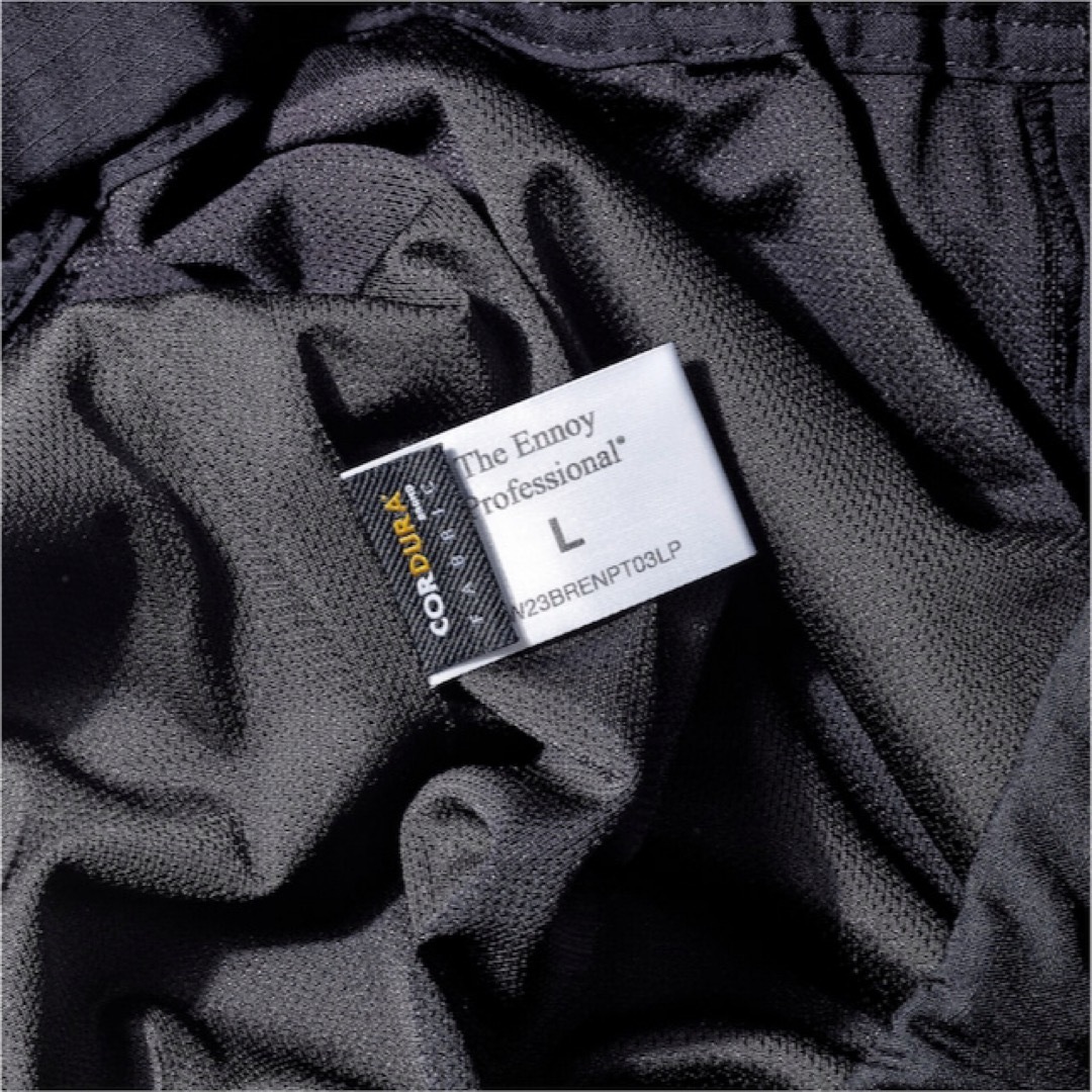 L WOOL エンノイ RIP STOP EASY PANTS ennoy 黒-