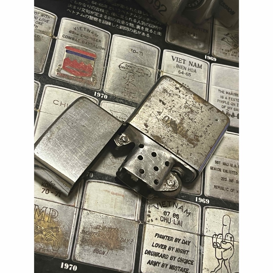 【ベトナムZIPPO】本物 1966年製ベトナムジッポー「だまし絵」