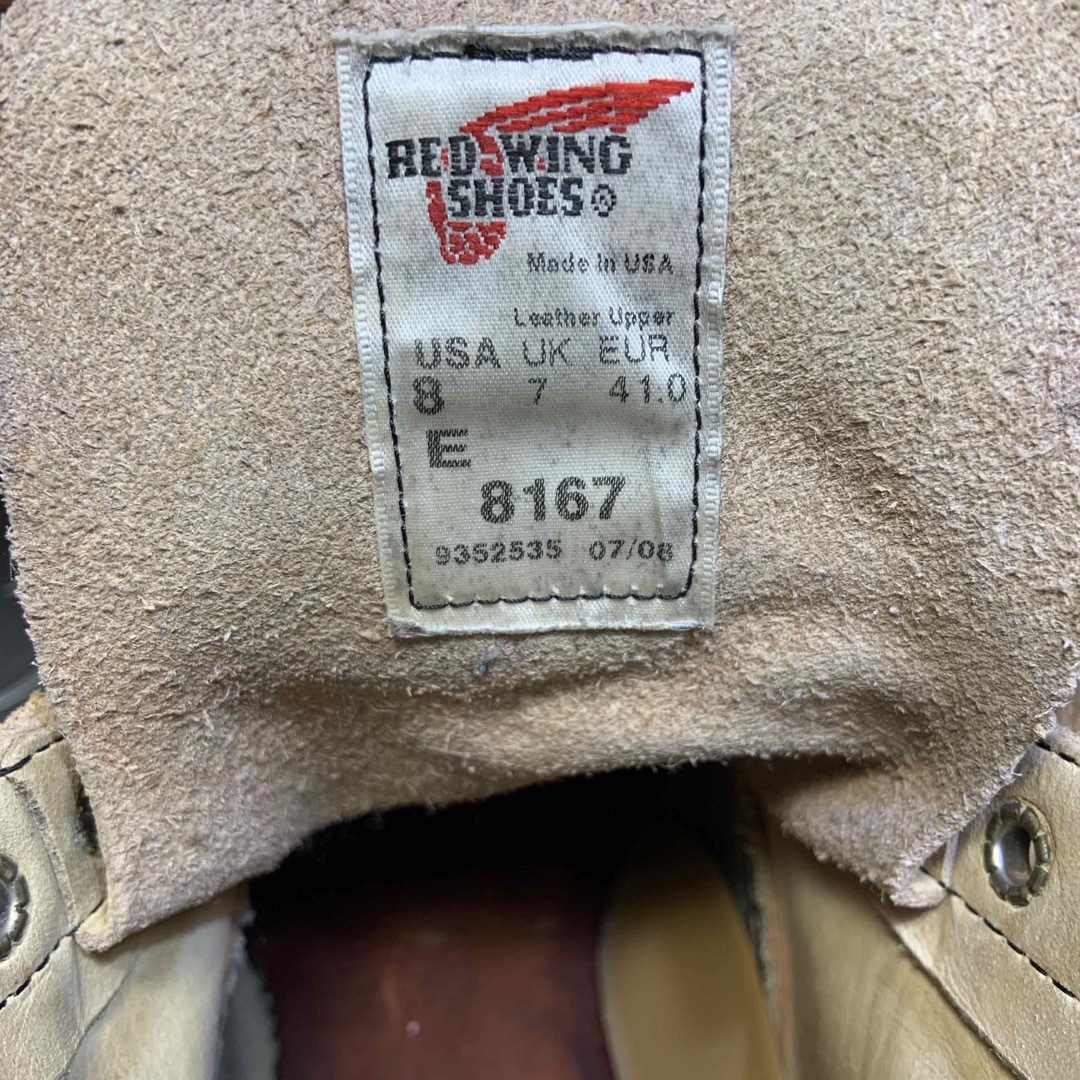 ☆REDWING 8167 廃盤モデル 2008年製 US8E (23I28)