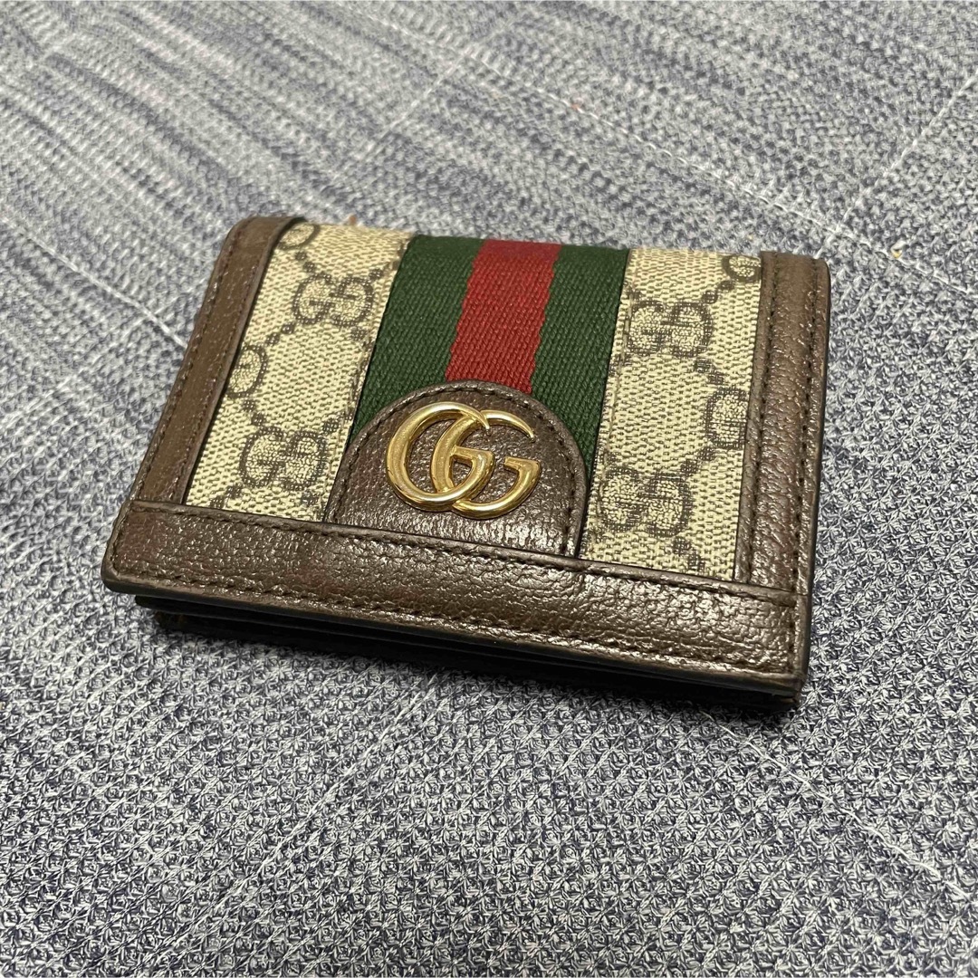 Gucci - GUCCI GG カードケース(コイン＆紙幣入れ付き)の通販 by