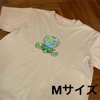 久米島 宮崎駿 デザイン 久米 Tシャツ ウミガメ 亀 Mサイズ(Tシャツ/カットソー(半袖/袖なし))