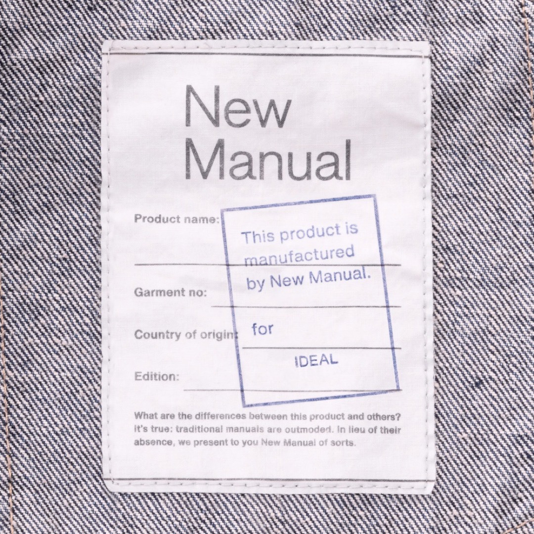 New Manual  #001 T-BACK DENIM JACKET 3