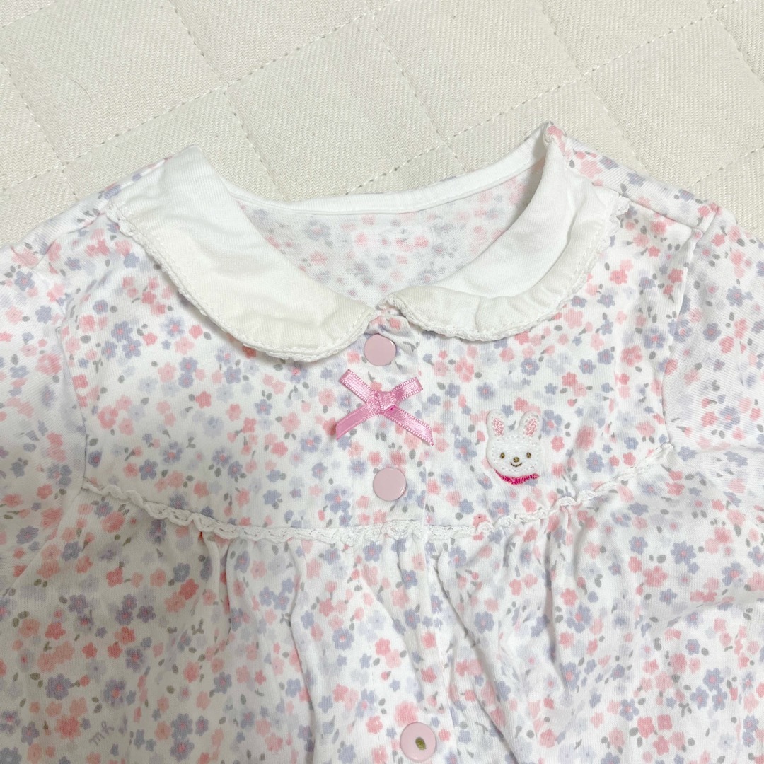 mikihouse(ミキハウス)のカバーオール　ミキハウス　70cm 女児用 キッズ/ベビー/マタニティのベビー服(~85cm)(カバーオール)の商品写真