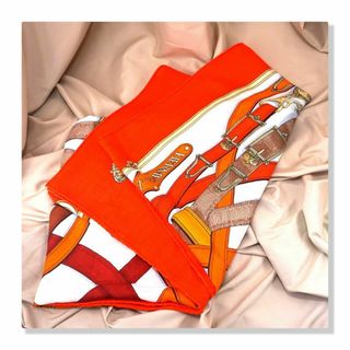 美品】HERMES エルメス カシミア カレ 140 ジェアン カシシル-