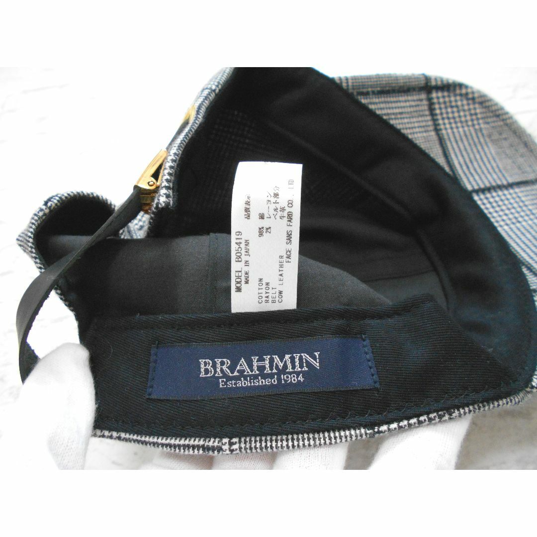 BRAHMIN(ブラーミン)の未使用 新品 送料無料！ ブラーミン グレンチェック柄 コットン キャップ レディースの帽子(キャップ)の商品写真