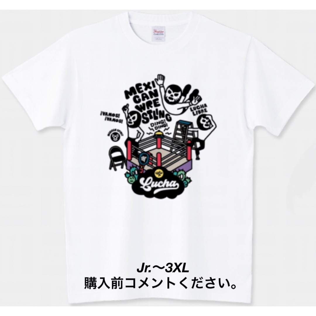 Printstar(プリントスター)のプロレス Tシャツ メキシカンレスリング ルチャリブレ チャンピオン マスカラス メンズのトップス(Tシャツ/カットソー(半袖/袖なし))の商品写真