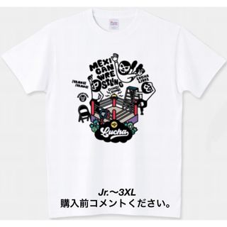 プリントスター(Printstar)のプロレス Tシャツ メキシカンレスリング ルチャリブレ チャンピオン マスカラス(Tシャツ/カットソー(半袖/袖なし))