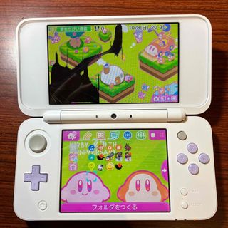 ニンテンドー2DS(ニンテンドー2DS)のジャンク品/画面破損割れ/Newニンテンドー2DS LL ホワイト×ラベンダー(携帯用ゲーム機本体)