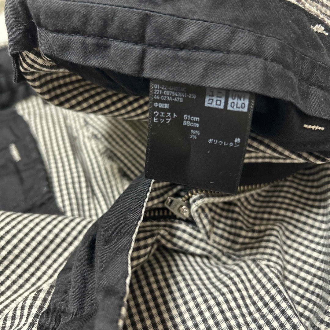 UNIQLO(ユニクロ)のUNIQLO ユニクロ　パンツ(ギンガムチェック) レディースのパンツ(クロップドパンツ)の商品写真