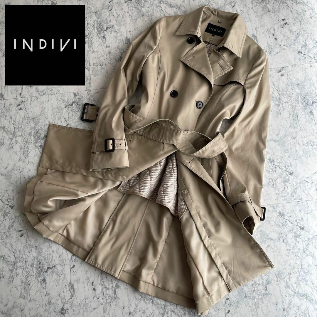 INDIVI - 未使用級 インディヴィ トレンチコート キルティングライナー