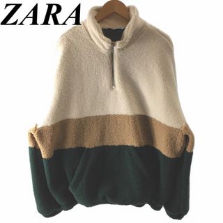 ザラ(ZARA)のZARA ハーフジップ　ボア ジャケット　ザラ(ブルゾン)