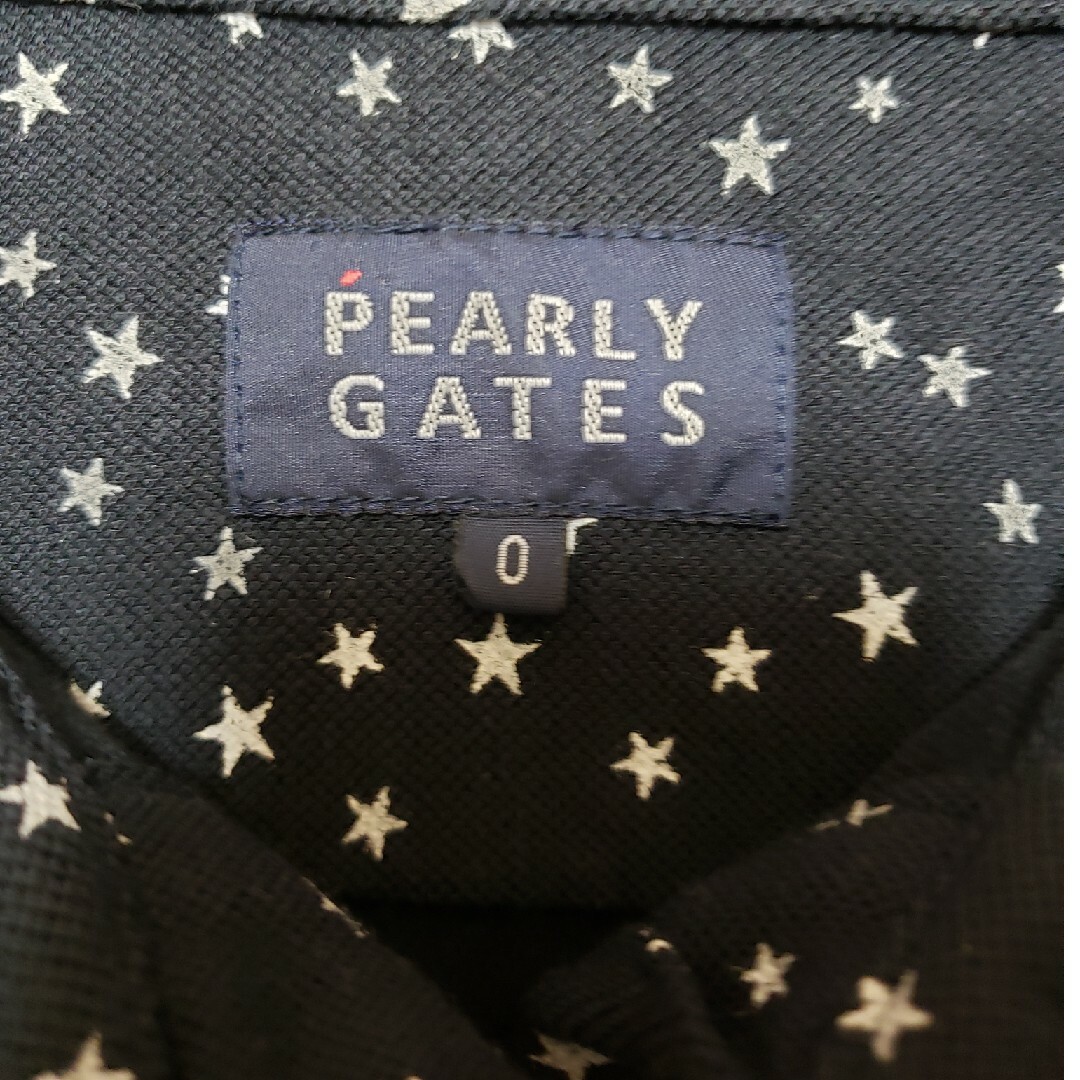 PEARLY GATES(パーリーゲイツ)のPEARLY GATES⭐【2度着用】レディース ポロシャツ 星柄 スポーツ/アウトドアのゴルフ(ウエア)の商品写真