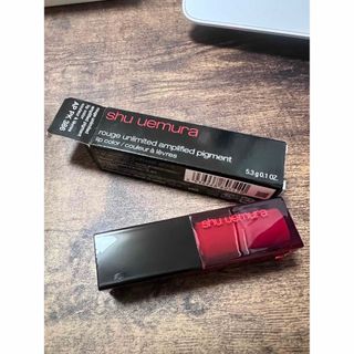 シュウウエムラ(shu uemura)のお値下げ 新品 未使用shu uemura リップカラー AP PK 386(口紅)