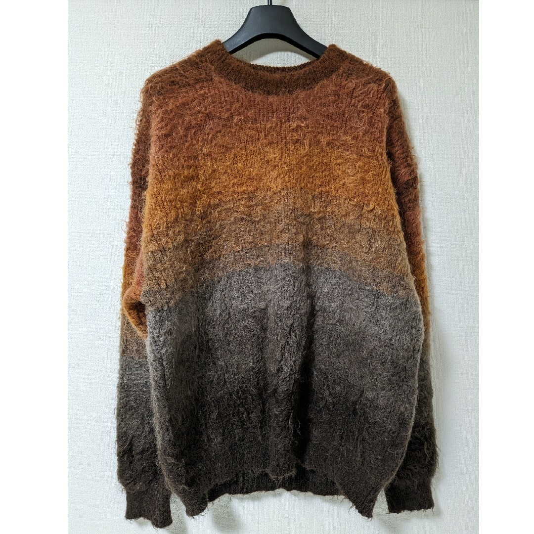 yoke Gradation Border Crew Neck 22awメンズ