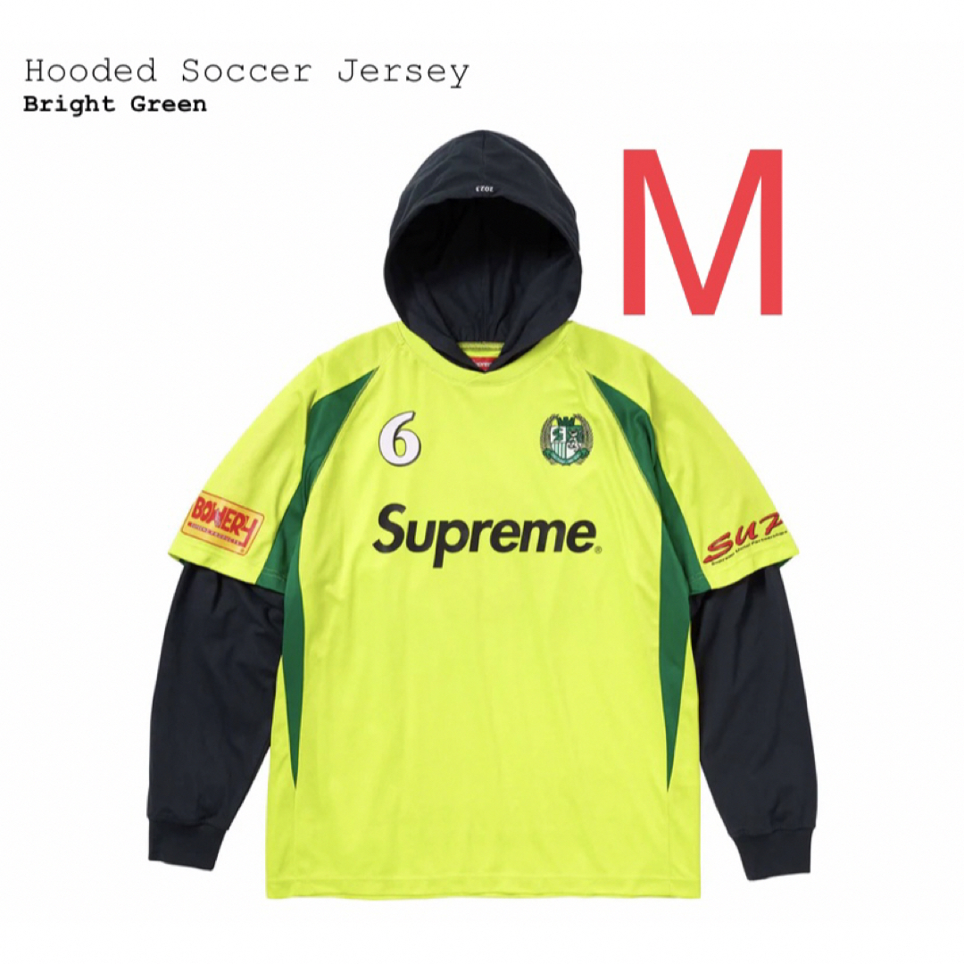 Supreme Hooded Soccer Jersey Black Lサイズ