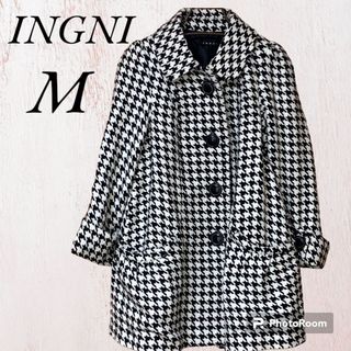 イング(INGNI)の【新品タグ付き】INGNI コート 千鳥格子 (M) 綺麗め おしゃれ(チェスターコート)