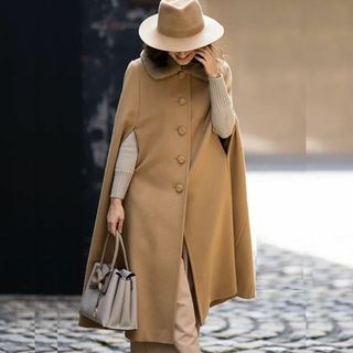 【2019/未使用/定価68200円】 M’S GRACY ロングケープコート