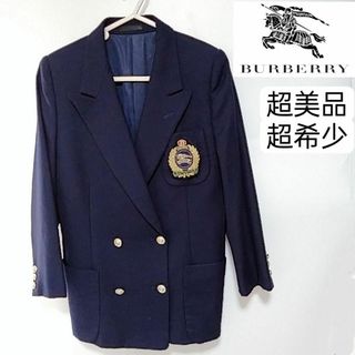 バーバリー(BURBERRY)の超希少　超美品 バーバリー　ブレザージャケット　ワッペン　ウール(テーラードジャケット)