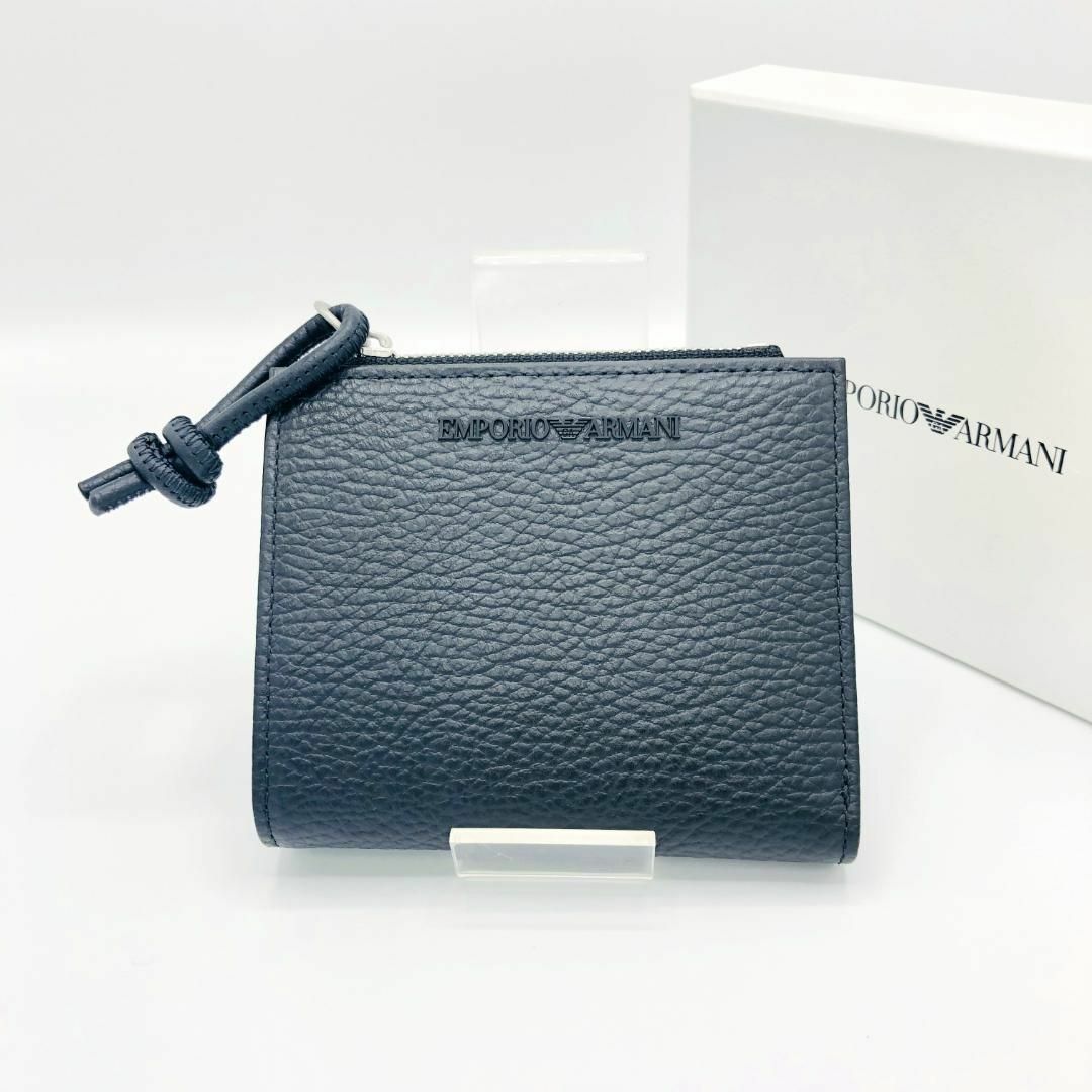 EMPORIO ARMANI エンポリオアルマーニ 二つ折り財布 ブラック