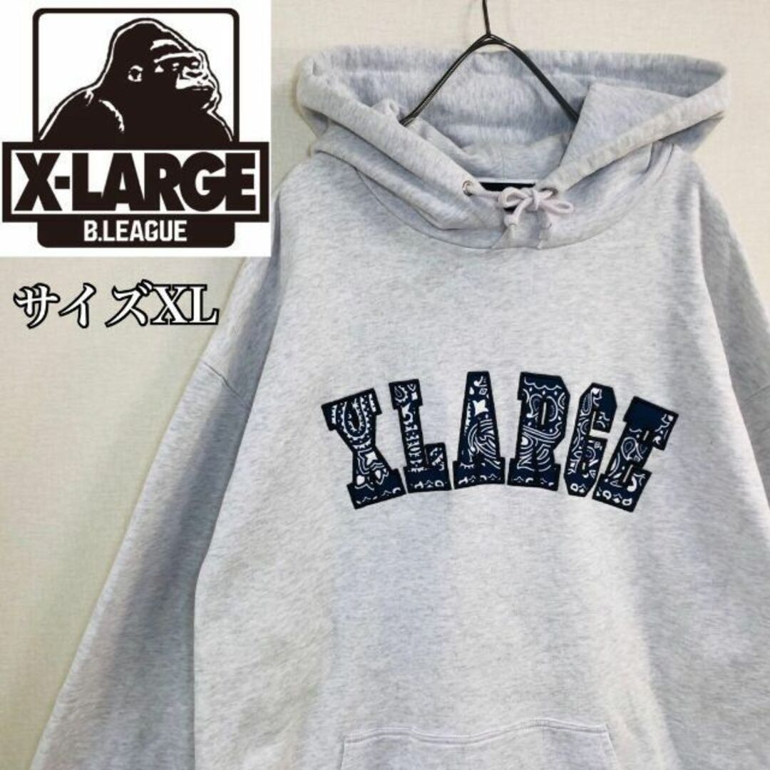 XLARGE - 【希少】エクストラージ パーカー サイズXLバンダナ柄