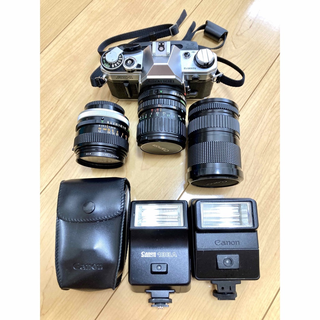 Canon - CanonAE-1セット!レンズ3本 ストロボ、レンズフィルターの